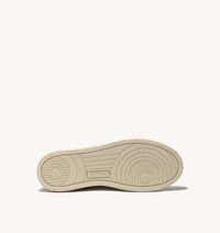 AUTRY MEDALIST LOW EN CUIR BLANC ET AMAZON ET DAIM BEIGE