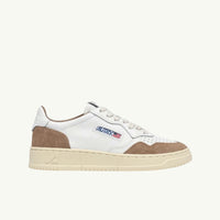 AUTRY MEDALIST LOW EN CUIR BLANC ET ANTILOPE
