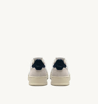 AUTRY MEDALIST LOW EN CUIR BLANC ET BLEU ET DAIM BEIGE