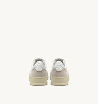 AUTRY MEDALIST LOW EN CUIR BLANC ET DAIM BEIGE