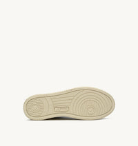 AUTRY MEDALIST LOW EN CUIR BLANC ET ROUGE ET DAIM BEIGE