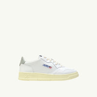 AUTRY MEDALIST LOW EN CUIR BLANC ET SEA GRASS