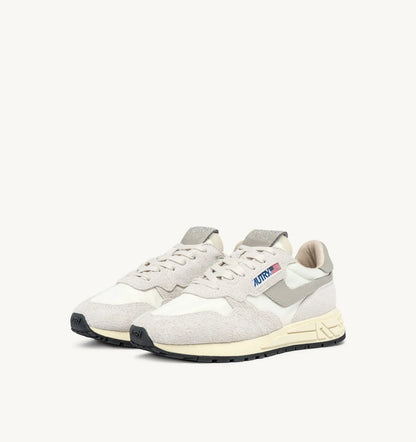 AUTRY REELWIND LOW EN NYLON ET DAIM BLANC