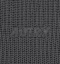 AUTRY SWEAT-SHIRT EN MAILLE UNISEX GRIS MELANGE FONCE