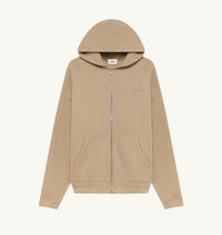 AUTRY SWEAT À CAPUCHE ZIPPÉ UNISEXE BEIGE