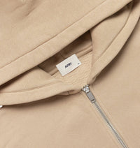 AUTRY SWEAT À CAPUCHE ZIPPÉ UNISEXE BEIGE
