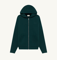 AUTRY SWEAT À CAPUCHE ZIPPÉ UNISEXE VERT