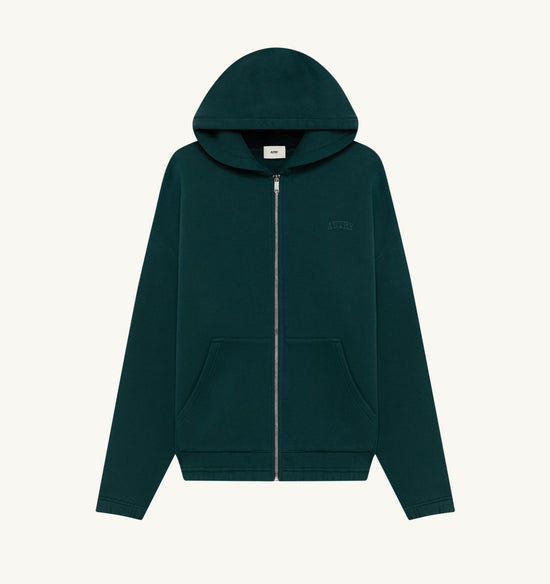 AUTRY SWEAT À CAPUCHE ZIPPÉ UNISEXE VERT — Autry