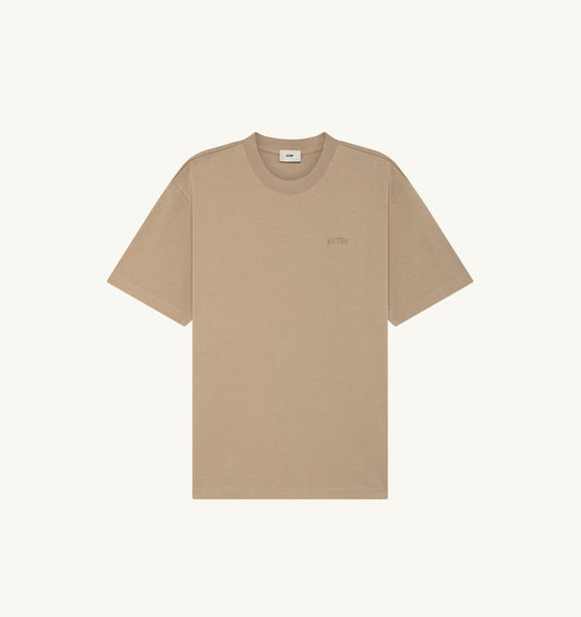 AUTRY T-SHIRT AVEC LOGO TON SUR TON UNISEX BEIGE