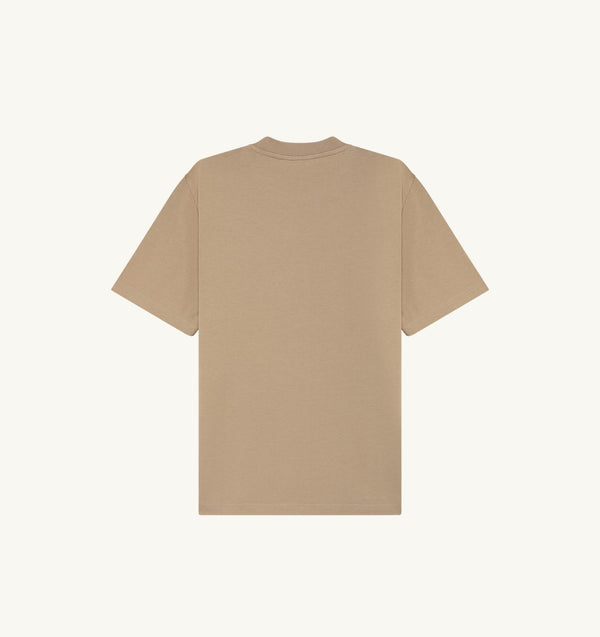 AUTRY T-SHIRT AVEC LOGO TON SUR TON UNISEX BEIGE