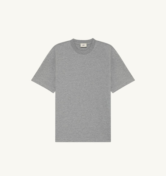 AUTRY T-SHIRT AVEC LOGO TON SUR TON UNISEX GRIS MELANGE FONCE — Autry