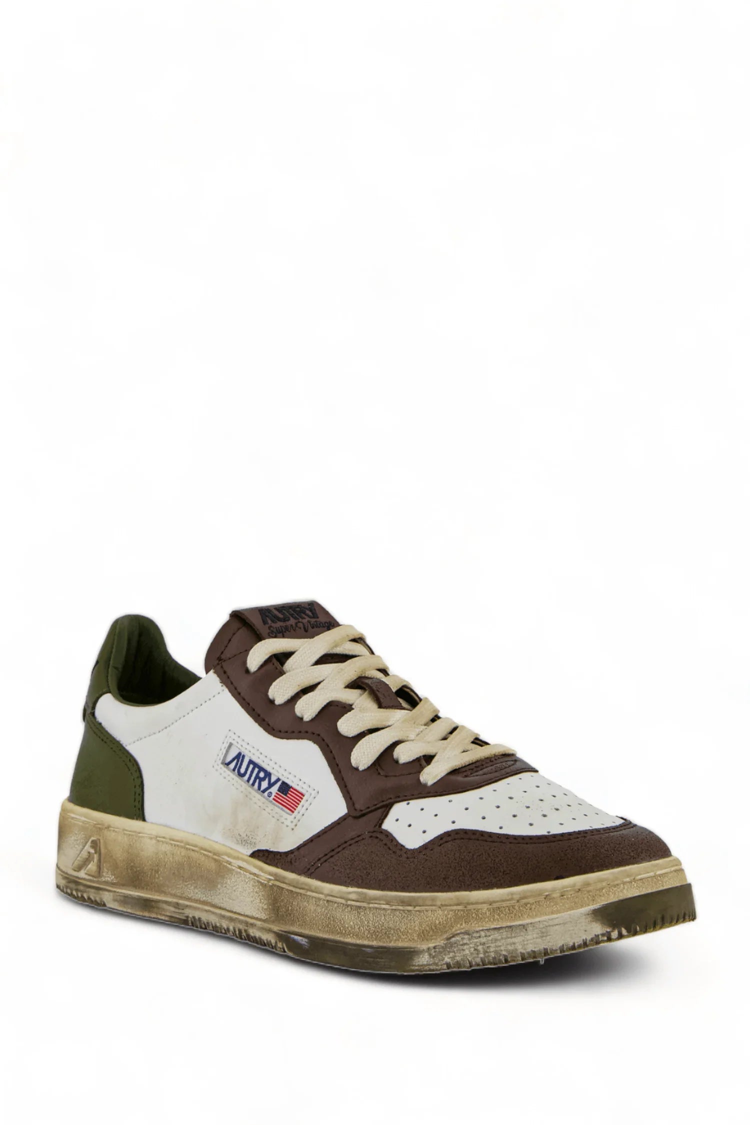 SUP VINT LOW Blanc Vert et Marron - Uptown 42