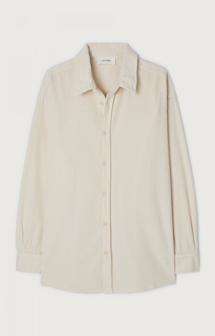 American Vintage CHEMISE HOMME PADOW ECRU VINTAGE