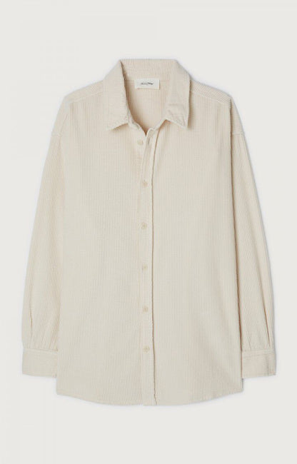 American Vintage CHEMISE HOMME PADOW ECRU VINTAGE