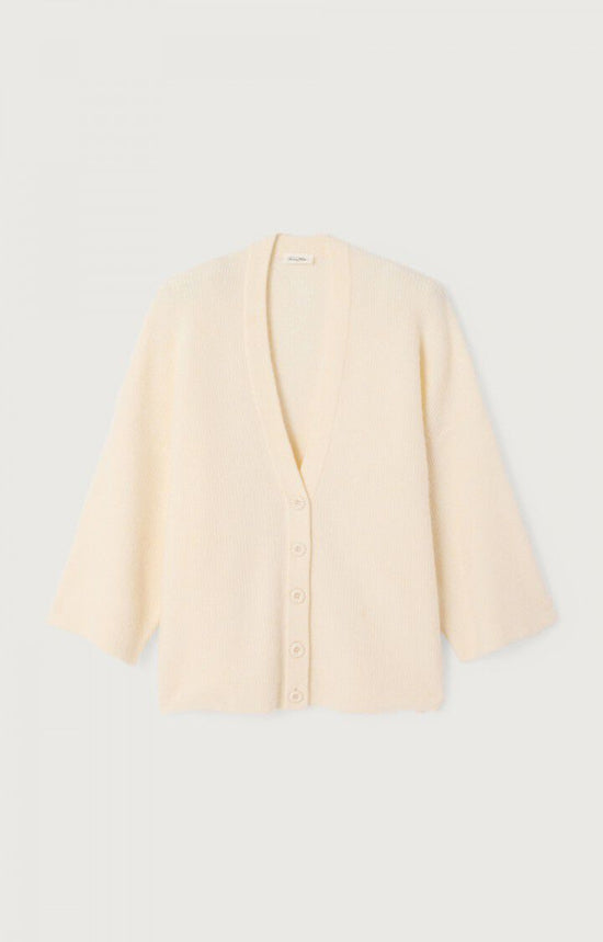 American Vintage GILET FEMME DAMSVILLE PANNACOTTA CHINE — American Vintage