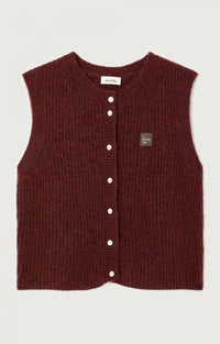 American Vintage GILET FEMME EAST ACEROLA CHINE