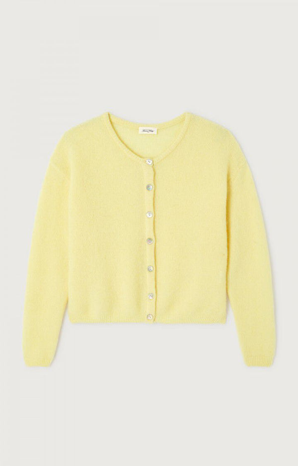 American Vintage GILET FEMME VITOW CITRONNIER CHINE — American Vintage