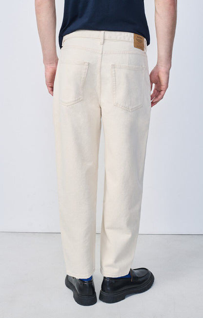 American Vintage JEAN BIG CARROT HOMME SNOPDOG ECRU