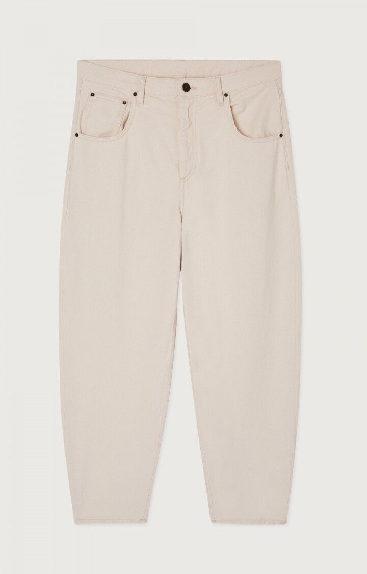 American Vintage JEAN BIG CARROT HOMME SNOPDOG ECRU