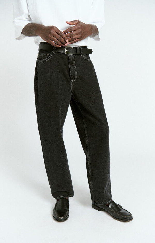 American Vintage JEAN DROIT HOMME YOPDAY BLACK VINTAGE — American Vintage