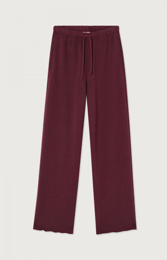 American Vintage JOGGING FEMME ATUBAY LIE DE VIN — American Vintage