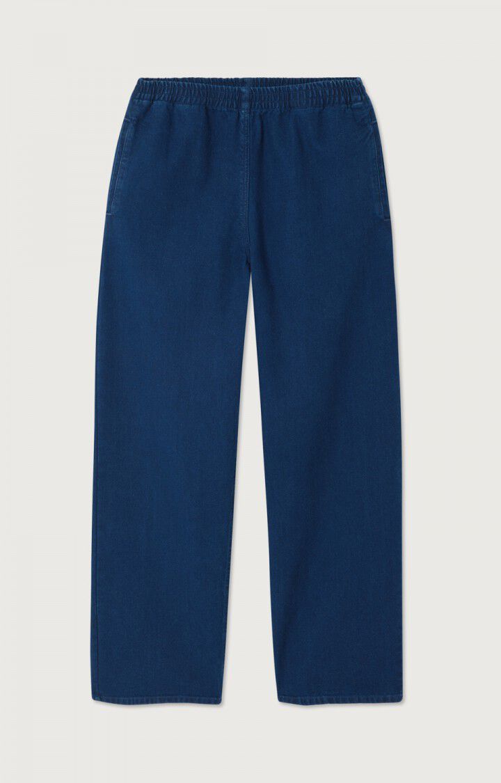 American Vintage PANTALON FEMME COMOW BLEU BRUT