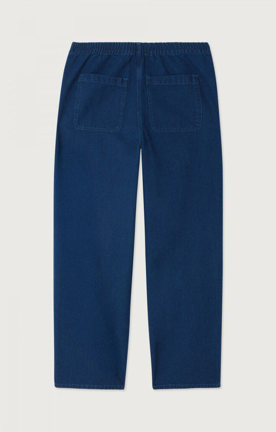 American Vintage PANTALON FEMME COMOW BLEU BRUT