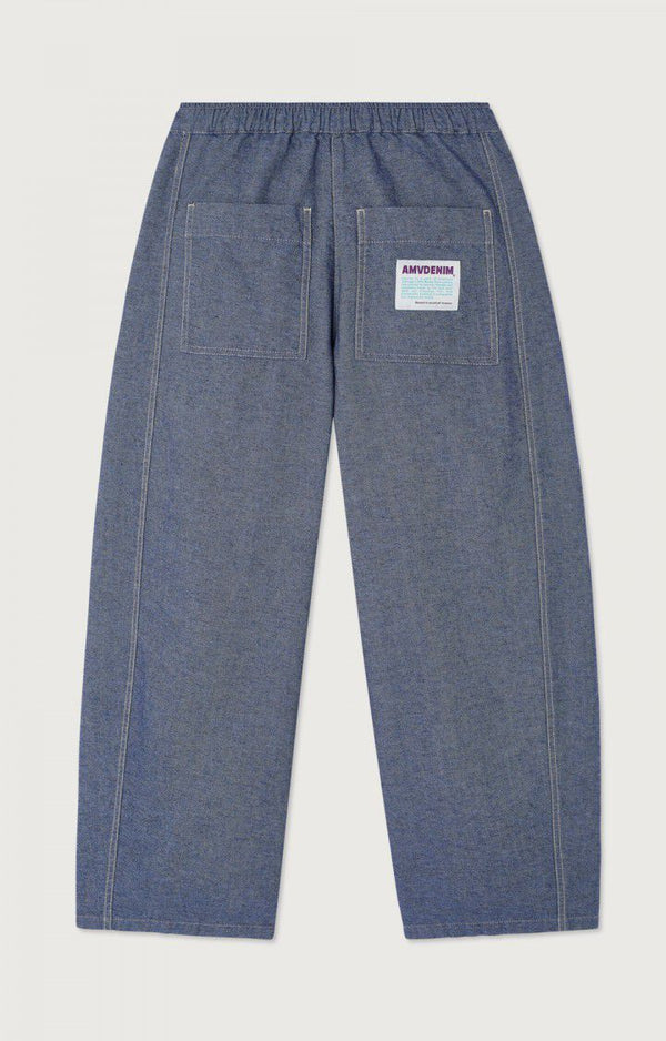 American Vintage PANTALON FEMME LOFWAY STONE BLUE