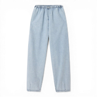 American Vintage PANTALON FEMME PAYBOU BLUE SNOW