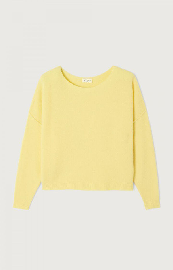 American Vintage PULL FEMME DAMSVILLE BEURRE CHINE — American Vintage