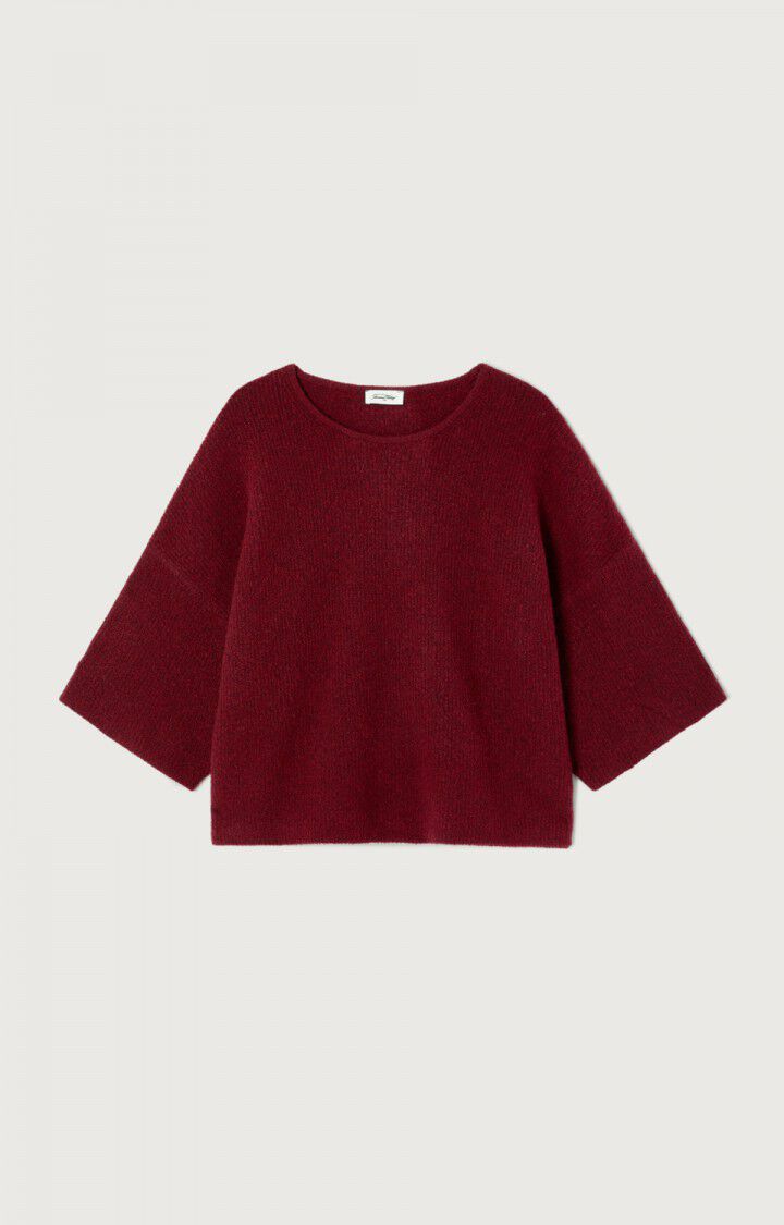 American Vintage PULL FEMME DAMSVILLE CERISIER CHINE