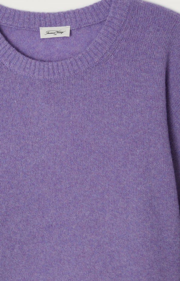 American Vintage PULL FEMME OUITY VIOLA CHINE