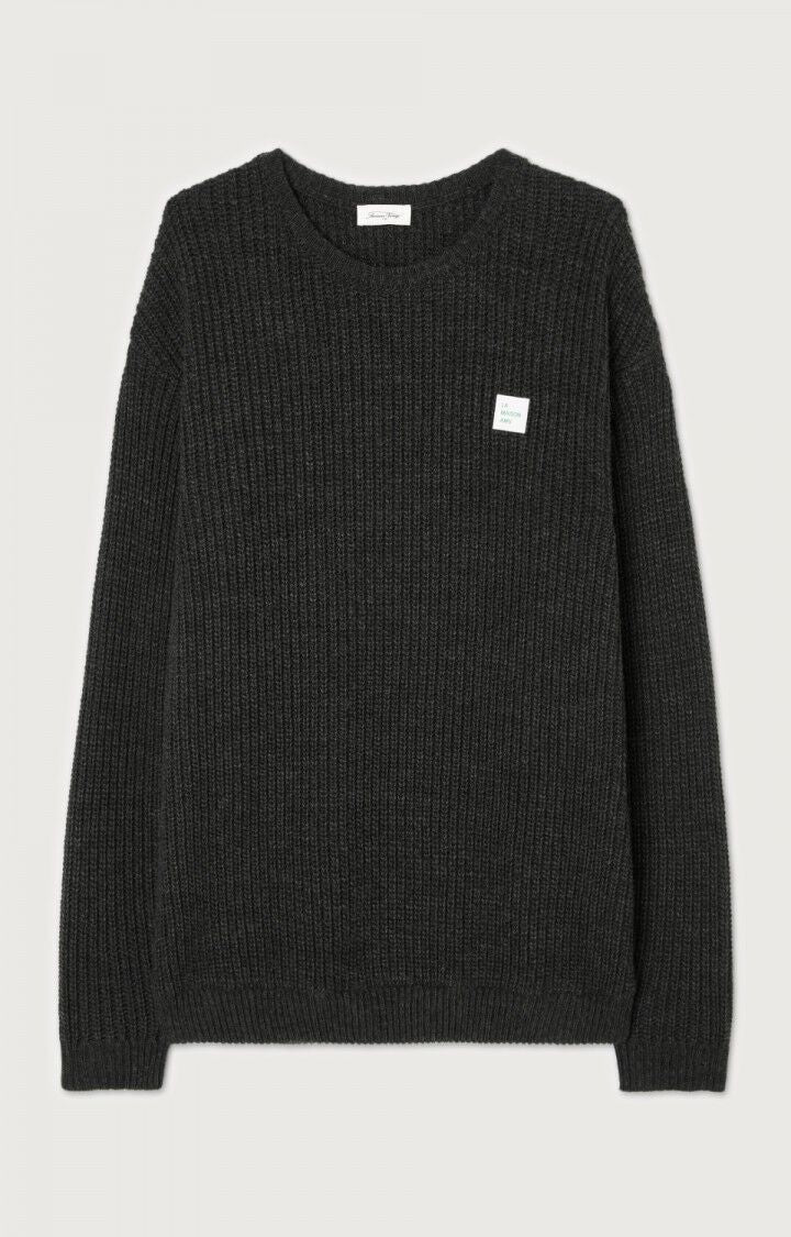 American Vintage PULL HOMME CRASHWAY ANTHRACITE CHINE