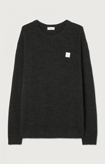 American Vintage PULL HOMME CRASHWAY ANTHRACITE CHINE