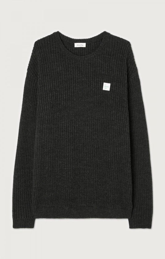 American Vintage PULL HOMME CRASHWAY ANTHRACITE CHINE