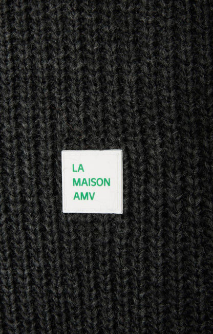 American Vintage PULL HOMME CRASHWAY ANTHRACITE CHINE