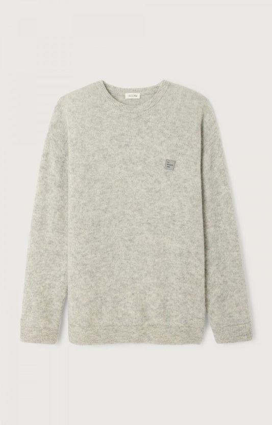 American Vintage PULL HOMME VITOW GRIS CLAIR CHINE