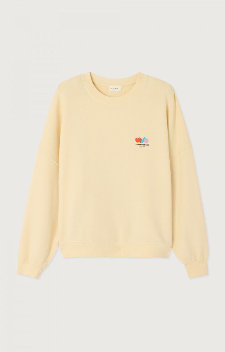 American Vintage SWEAT FEMME ATUBAY ECRU