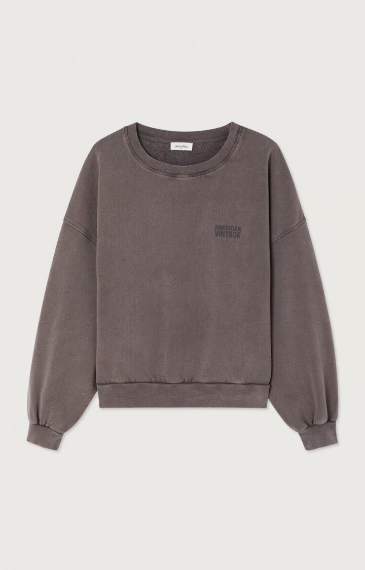 American Vintage SWEAT FEMME JITBAY CENDRE VINTAGE
