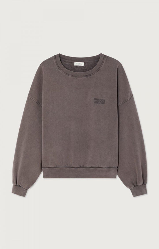 American Vintage SWEAT FEMME JITBAY CENDRE VINTAGE — American Vintage