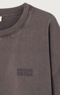 American Vintage SWEAT FEMME JITBAY CENDRE VINTAGE