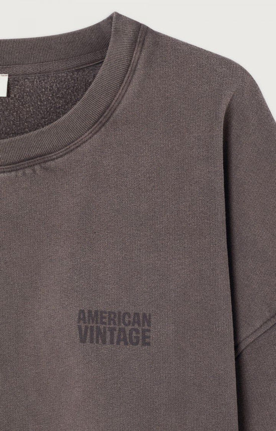 American Vintage SWEAT FEMME JITBAY CENDRE VINTAGE