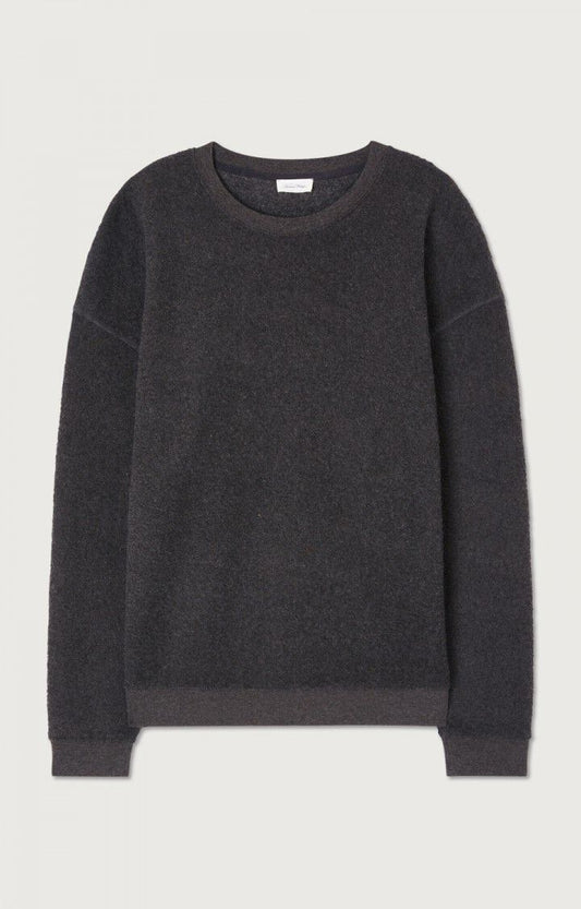 American Vintage SWEAT HOMME BOBYPARK ANTHRACITE CHINE