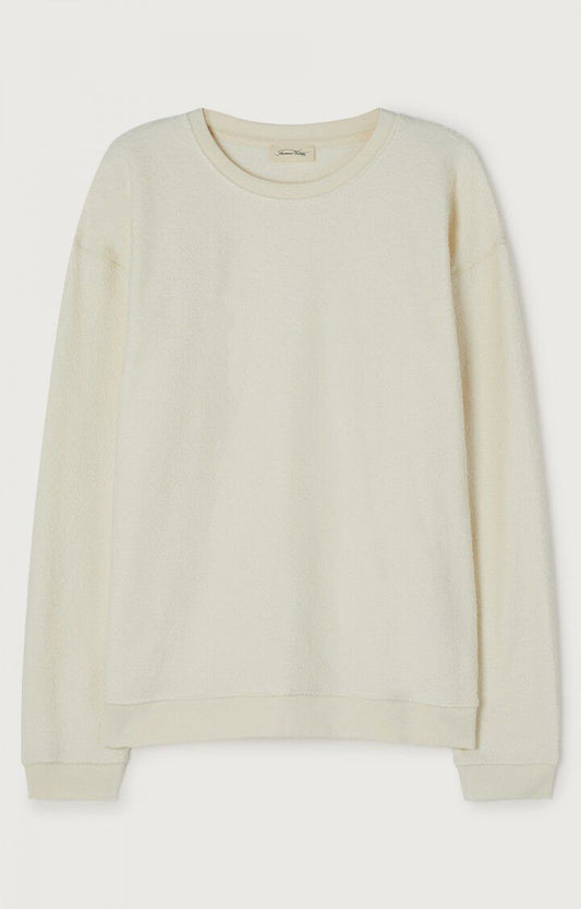 American Vintage SWEAT HOMME BOBYPARK ECRU