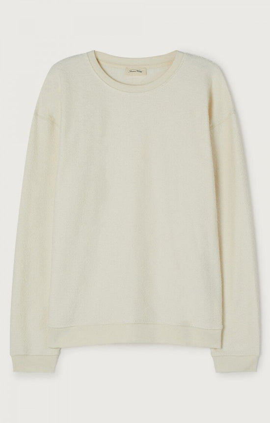 American Vintage SWEAT HOMME BOBYPARK ECRU — American Vintage