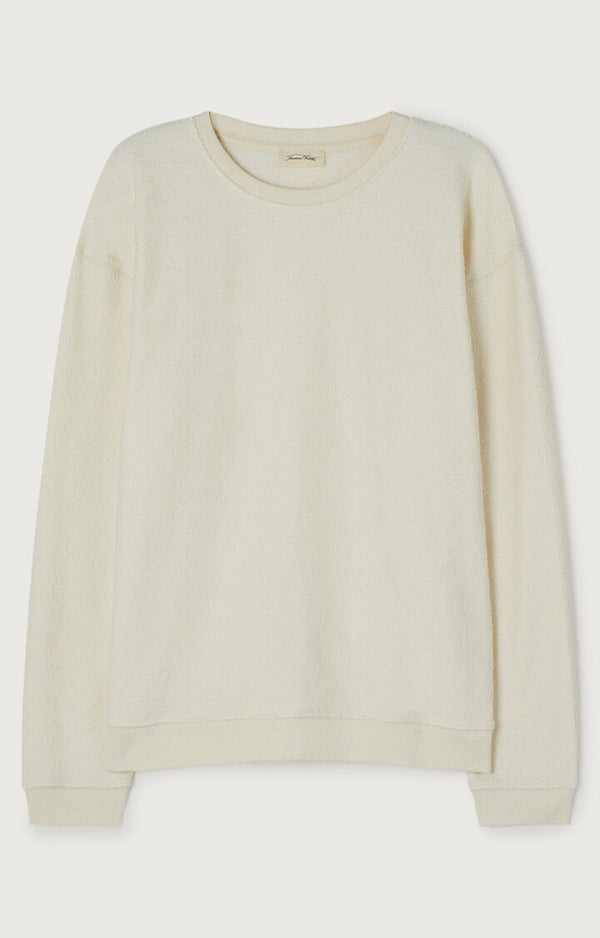 American Vintage SWEAT HOMME BOBYPARK ECRU — American Vintage