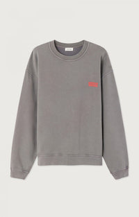American Vintage SWEAT HOMME PLIZZY CENDRE VINTAGE