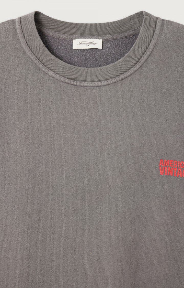 American Vintage SWEAT HOMME PLIZZY CENDRE VINTAGE