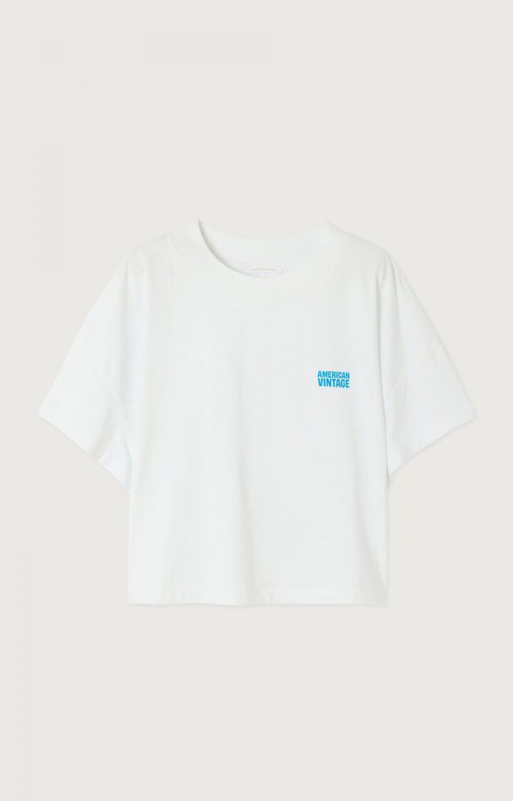 American Vintage T-SHIRT FEMME GIXY BLANC