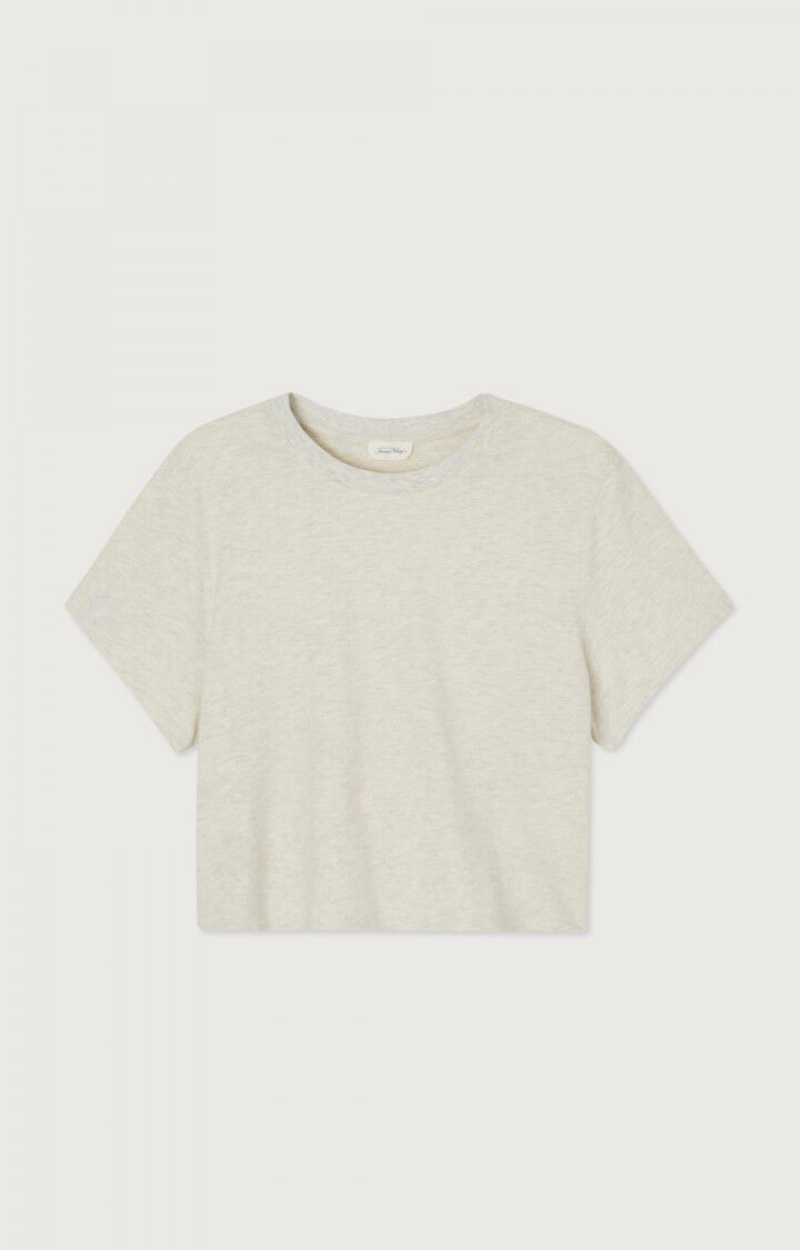 American Vintage T-SHIRT FEMME YPAWOOD GRIS CHINE